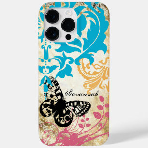 Capas de iphone Vintage Butterfly Damask