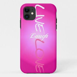 Capas de iphone vivas do amor do riso do rosa