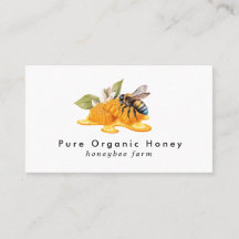 Capas de mel elegantes com Cartão de visita de abe