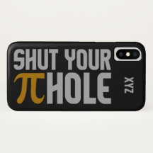 capas de monograma personalizadas "Pie (Pi) Hole"