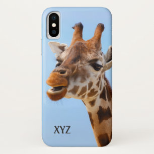 capas de monogramas personalizados Giraffe Portraj