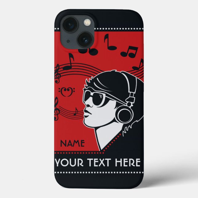 Capas de Música Deco de Texto Personalizado (Verso)