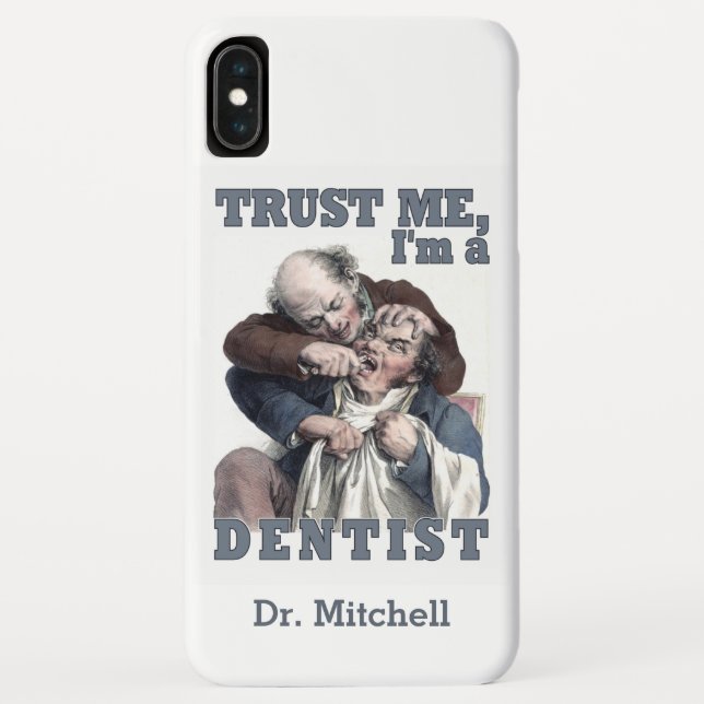 CAPAS de nome personalizado de humor DENTIST (Verso)
