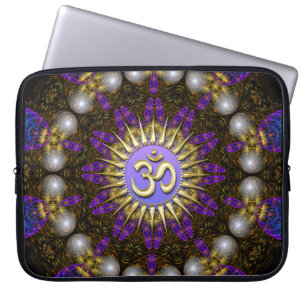 Capas de Notebook Fractal Pérolas Dourado OM