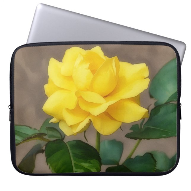 Capas de Sleeve para Laptop com Flor de Rosa Amare (Frente)