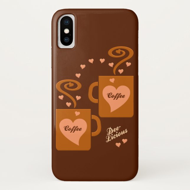 Capas de telefone de Amantes de Café (Verso)
