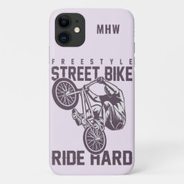 Capas de telefone de bicicleta de rua monograma pe