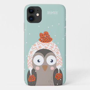 Capas de telefone de Inverno com monograma persona