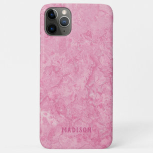 capas de telefone de mármore cor-rosa com nome pe