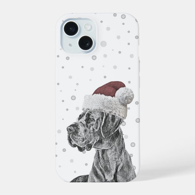 Capas de Telefone de Natal com Retrato de Cachorro (Verso)