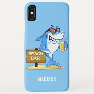 Capas de telefone de nome personalizado de Shark e