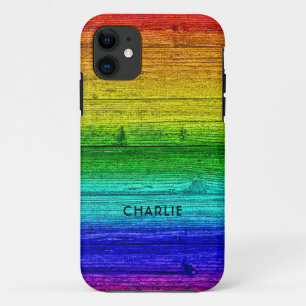 Capas de telefone de nome personalizado do Rainbow