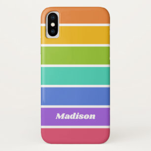 Capas de telefone de nome personalizado do Rainbow