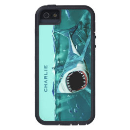 Capas de telefone de nome personalizado do Shark A