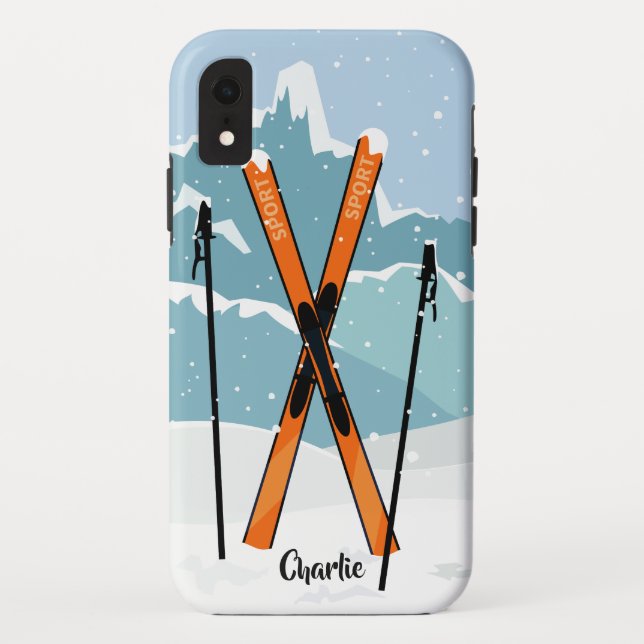 Capas de telefone de nome personalizado do Winter  (Verso)