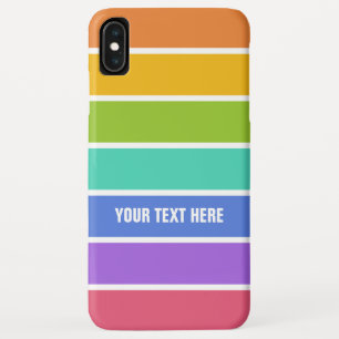 Capas de telefone de texto personalizadas do Rainb