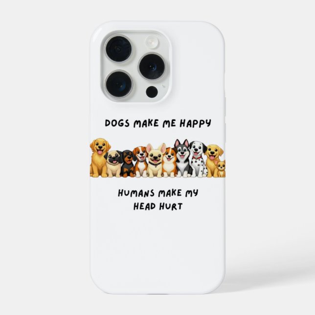capas de telefone engraçadas de cachorro (Verso)