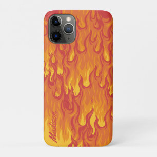 capas de telefone FIRE de nome personalizado