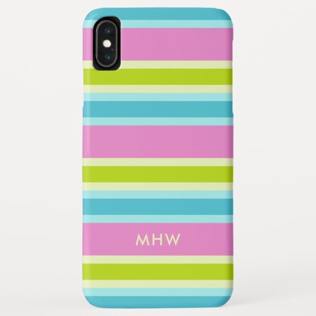 Capas de telefone personalizadas de monograma do P (Verso)