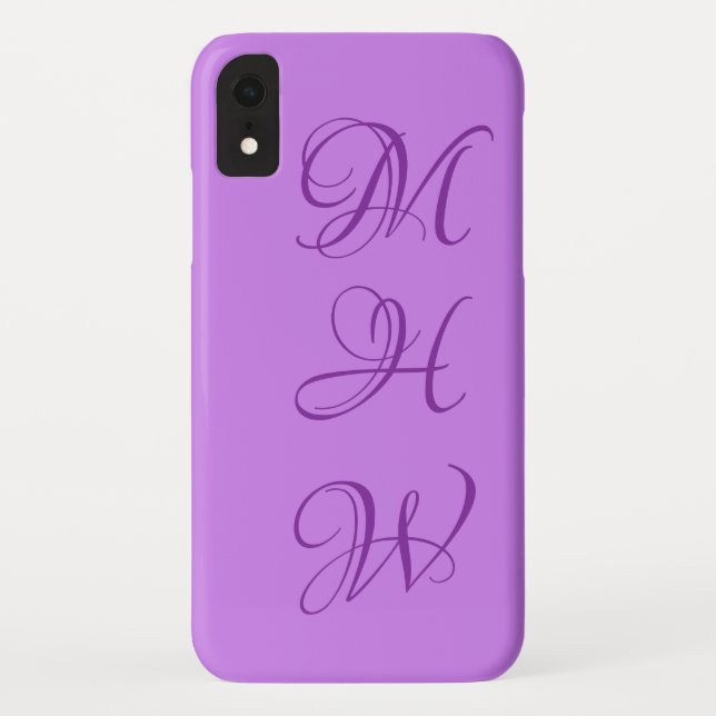 Capas de telefone personalizadas de monograma e co (Verso)