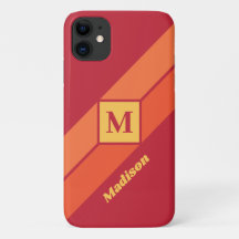 Capas de telefone personalizadas de monograma e no