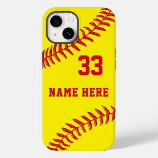 Capas de telefone personalizadas de softball, anti