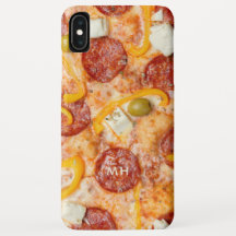 Capas de telefone PIZZA de monograma personalizada