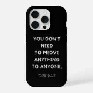 Capas de telefone pretas com nome personalizado Pr