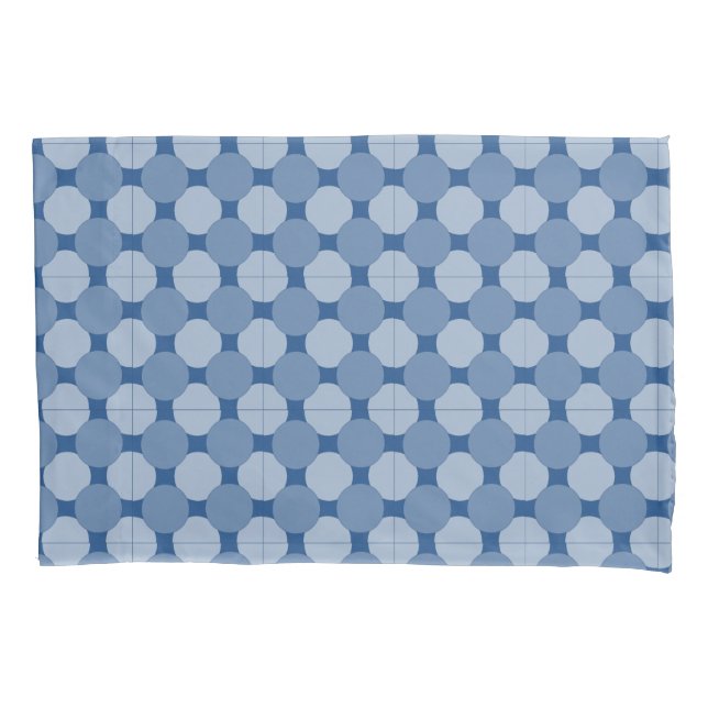 Capas de travesseiro - Círculos nos Azulejos (Frente-Esquerda)