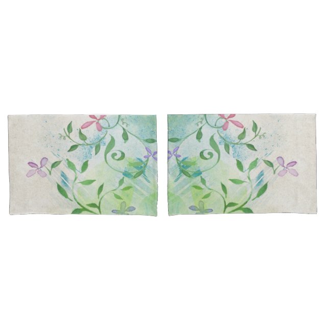 Capas de Travesseiro para jardim de borboletas (Frente - conjunto)