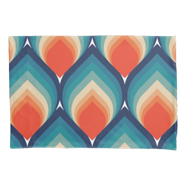 capas de travesseiro retrô dos anos 60 e 70 (Frente)