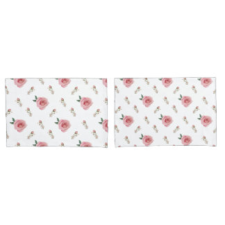 Capas de Travesseiro Rosebud Bloom Floral Dupla F