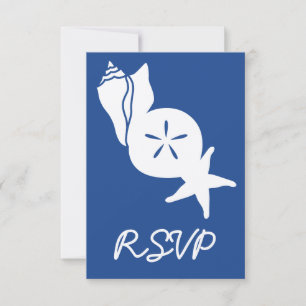 Capas de Verão em Cartão RSVP Azul