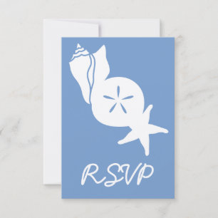 Capas de Verão na placa RSVP Periwinkle