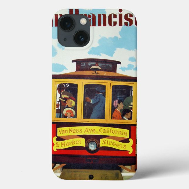 Capas de Viagens vintage de São Francisco EUA (Verso)