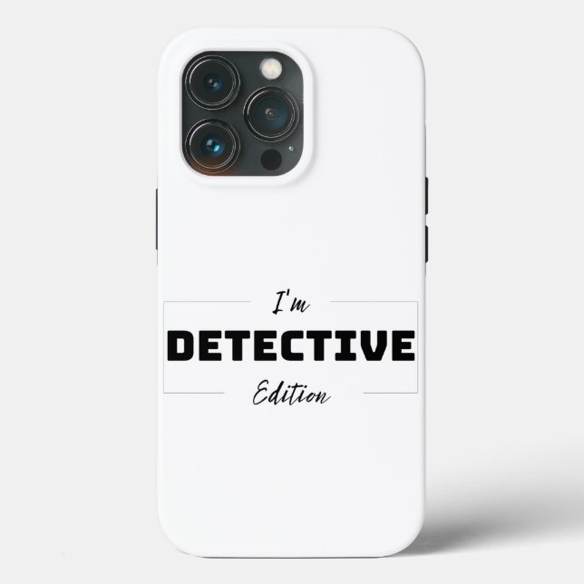 Capas do iPhone 13 Pro, detetive Edition minimalis (Verso)