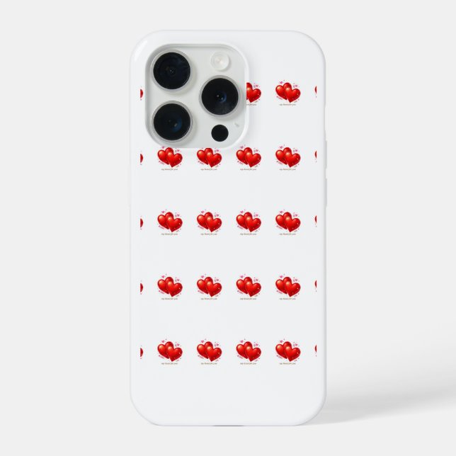 Capas Hearts para iPhone 15 Pro (Verso)