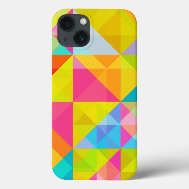 Capas - iPads Samsung do iPhone - Bright Geométric (Verso)