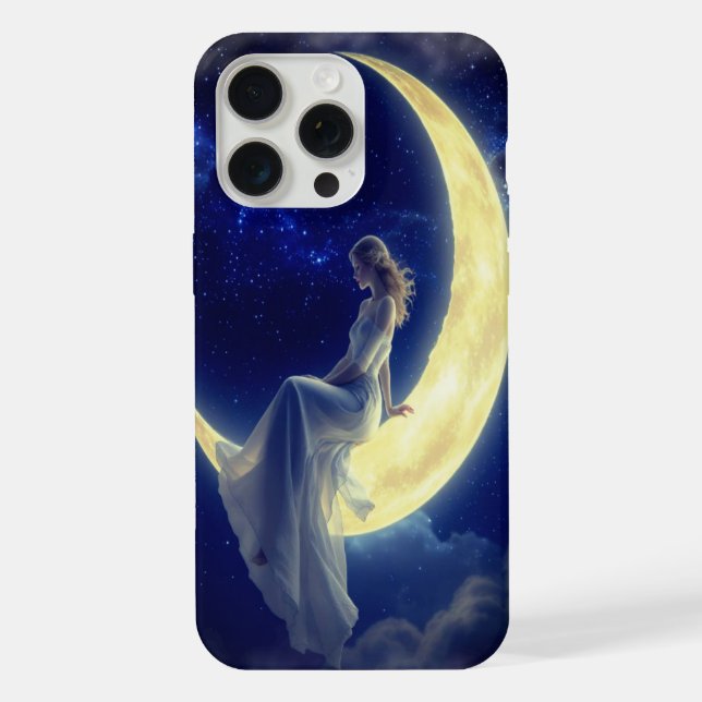 Capas Máx. do iPhone 15 Pro Sonhador Lua (Verso)