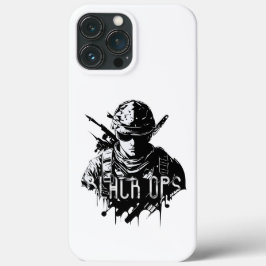 Capas para iPhone 13 Pro Max Black Ops Preto e Bra