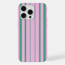 Capas para iPhone 15 Pro Max com Listras Verdes e 
