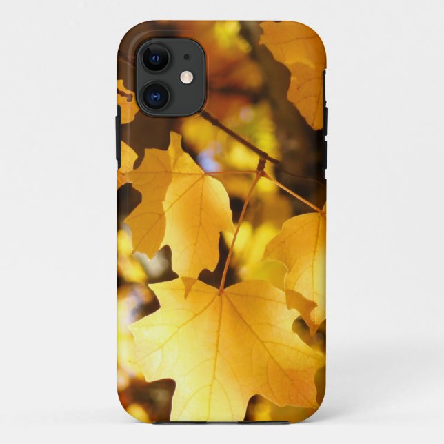 Capas para iPhone 5 Folhas de Árvore Amarelas do O (Verso)