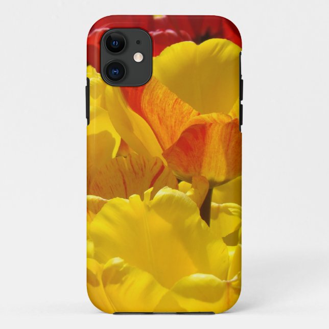 Capas para iPhone 5 presentes Tulipas Amarelas e V (Verso)