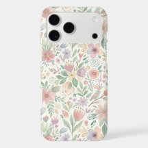 Capas Pastel Floral para iPhone 17 Pro Max