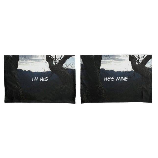 Capas travesseiros (parte do set "Sou dele, Ele é  (Frente - conjunto)