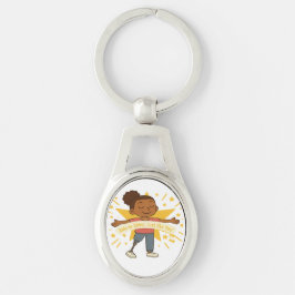 Capaz de brilhar, assim como você Chaveiro de meta