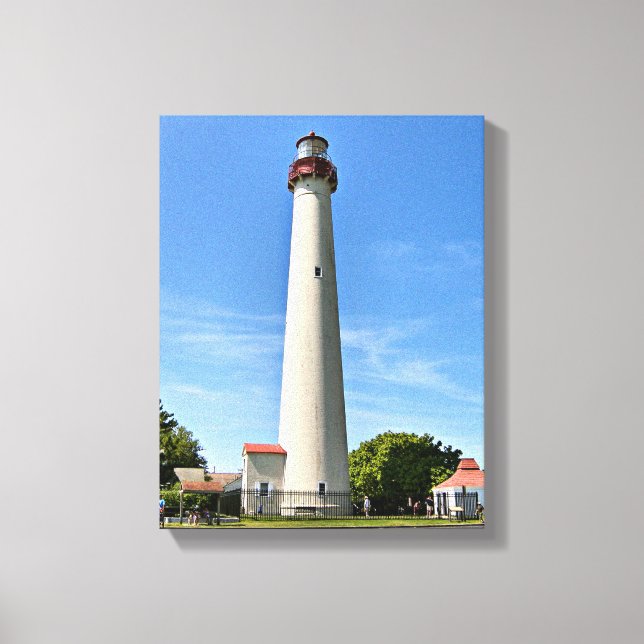 Cape May Lighthouse, Canvas de Nova Jersey (Frente)