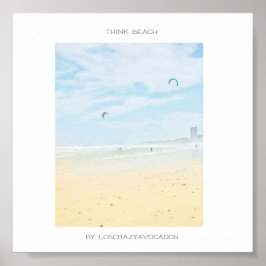 Cape Town Think Beach Ocean Poster
