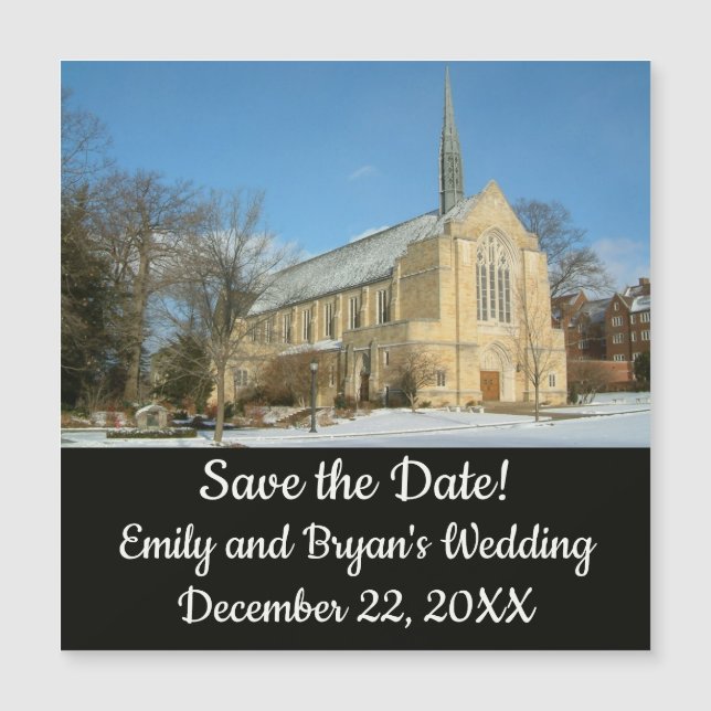 Capela Harbison em inverno na Grove City College (Frente)