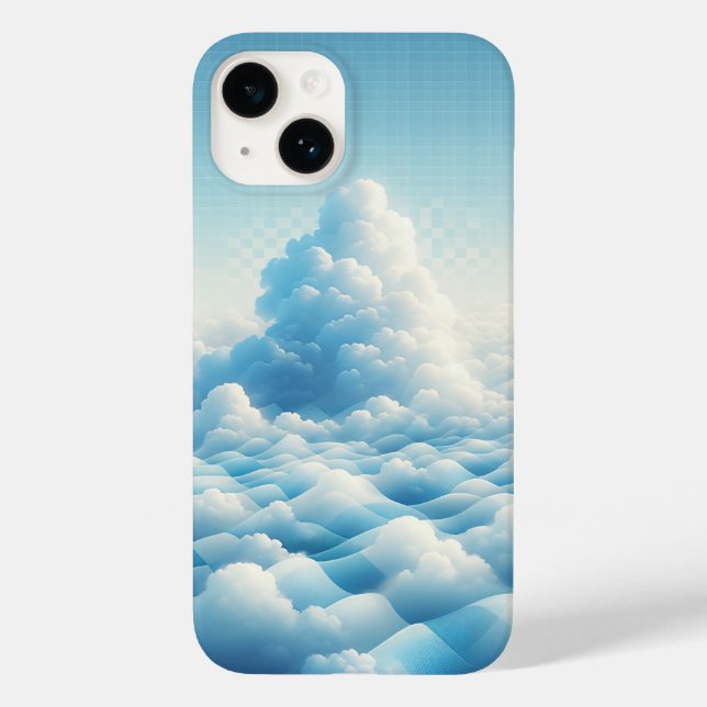 Capinha de Celular Dreamy Blue Clouds - Grade do C (Verso)